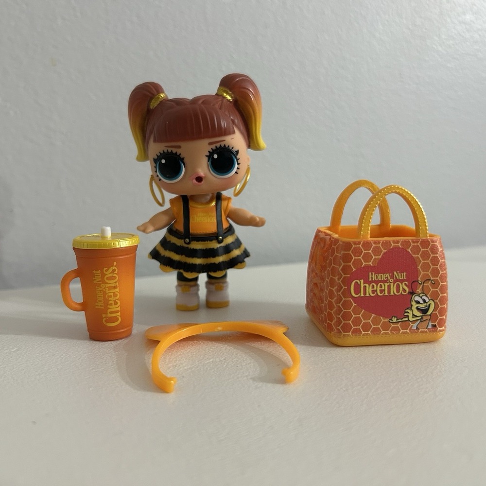 LOL Doll Surprise Mini Bites Cereal Honey Nut Cheerios Yellow Bumblebee